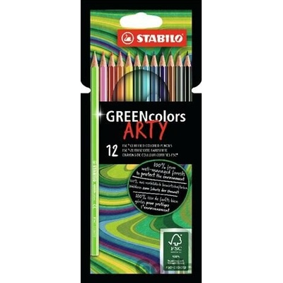 Stabilo Greencolors farbičky 12ks Arty 6019 12 1 20