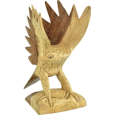 Dřevěná soška Orel 25 cm - pohled doleva - var. B