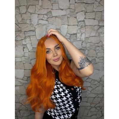 Vlnitá parochňa Jess so sieťkou Lace Front ryšavá