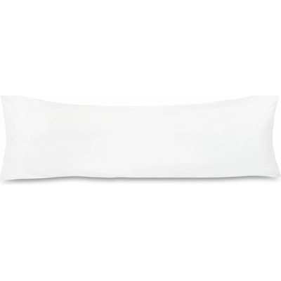 Kvalitex satén na relaxačný vankúš biely 45 x 120 cm