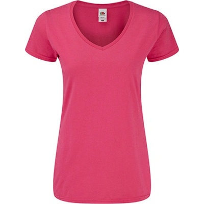 Fruit of the Loom Dámske bavlnené triko 61 444 0 Fuchsia