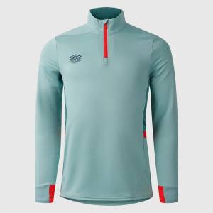 Umbro Men's Baselayer Top - Aqua Haze