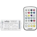 Vito Контролер за led лента mestro-5 12v-24vdc, rf 28keys, rgb+3cct, ip20 - vito (6210140)