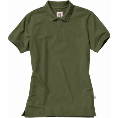 CG Workwear Gastro polokošile Iseo se zpevněnými švy zelená olivová CGW720