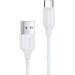 JOYROOM Кабел за зареждане / пренос на данни Joyroom, USB към USB Type C, 3A, (S-UC027A9 0.25m white)