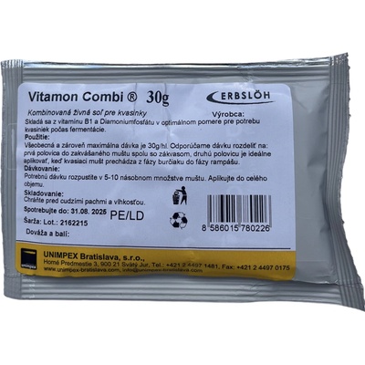 Živná soľ pre vínne kvasinky Vitamon Combi 30 g