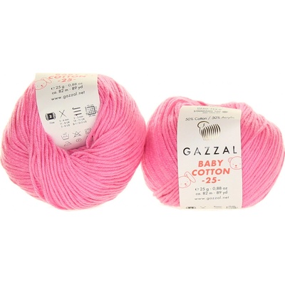 Gazzal Baby Cotton 25 3468 růžová