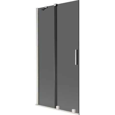Mexen Velar вана преграда 2-крилна плъзгаща 90 x 150 cm, графит, четкан никел - 896-090-000-41-97 (896-090-000-41-97)