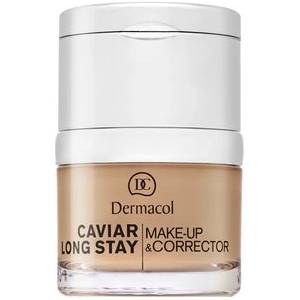 Dermacol Caviar Long Stay Make-Up & Corrector фон дьо тен с екстракт от хайвер и коректор за несъвършенства 3 Nude 30 ml