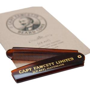 Captain Fawcett Folding Pocket Beard Comb (CF. 82T)