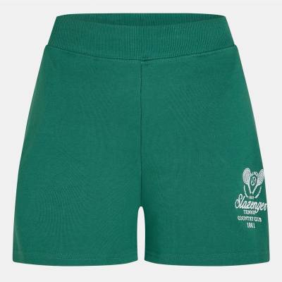 Slazenger Поларени къси панталони Slazenger Women's Fleece Jogger Shorts - Green