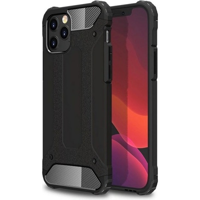 Gigapack iPhone 12 GIGAPACK Defender Силиконов протектор за телефон, удароустойчив, с метален ефект, ЧЕРЕН GP-98947 (GP-98947)