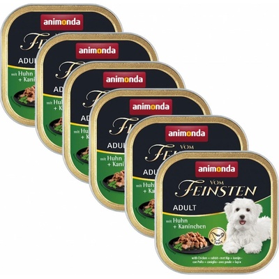 Animonda Vom Feinsten Adult kura a králik 6 x 150 g