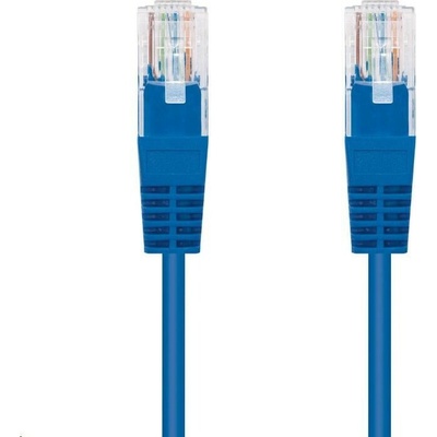 C-TECH CB-PP5-05B patch, Cat5e, UTP, 0,5m, modrý