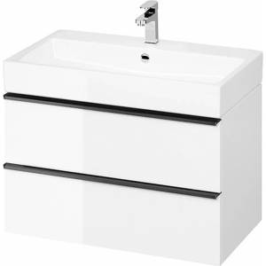 Cersanit Бял окачен долен шкаф за вградена мивка Cersanit Virgo 80 см (S522-025)
