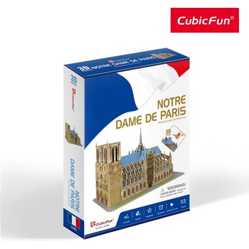 CubicFun Пъзел 3D Notre Dame de Paris 53ч (1006465F)