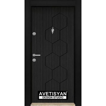 Image 1 of Haska Блиндирана врата Parkdor 04 Черна перла (цена без монтаж)