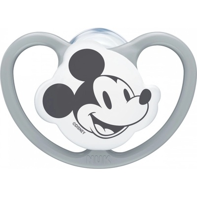 Nuk silikon šidítko Space Disney Mickey Mouse Šedá