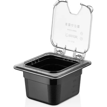 Image 1 of PLAST PORT Капак GN Polycarbonate 1/6 Flip ПРОЗРАЧЕН GNPLM-16 (01361067)