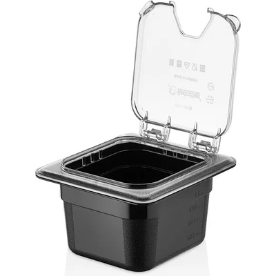 PLAST PORT Капак GN Polycarbonate 1/6 Flip ПРОЗРАЧЕН GNPLM-16 (01361067)