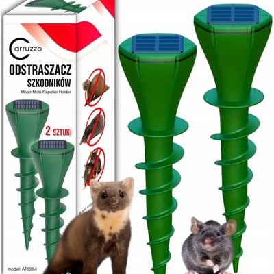Carruzzo Solární odpuzovač krtků šroubovací 2 ks K751D3