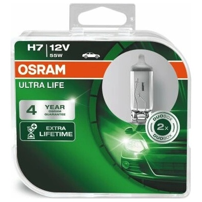Osram 1ULTRA LIFE H7 PX26D 2V 55W sada
