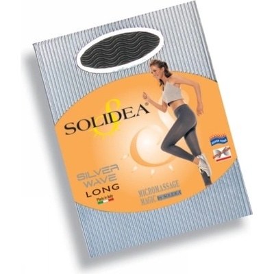 Solidea Zdravotní kompresní masážní kalhoty Silver Wave Long Nero – Zboží Dáma