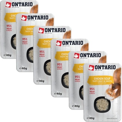 Ontario Cat chicken soup 6 x 40 g