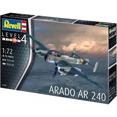 Revell Бомбардировач Arado AR-240 - сглобяем модел, 70 части