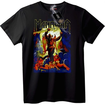 NOONEBRAND Тениска Manowar демон - 6XL, Black