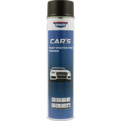 Presto Cars antikorózny základný náter v spreji 0,6 l čierna