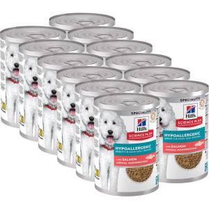 Hill's Science Plan Hypoallergenic консерва за кучета в зряла възраст с сьомга 12 x 363 г