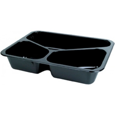 DUNI Duni menu krabička 3 dielna Black CPET 225x175x43 mm