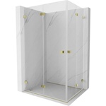 Mexen Lunar-F Duo сгъваема душ кабина 80 x 70 см, прозрачна, златна - 836-080L-070P-50-00 (836-080L-070P-50-00)
