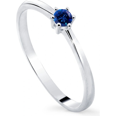 Cutie Diamonds prsteň z bieleho zlata so zafírom DZ8011 SF X 2