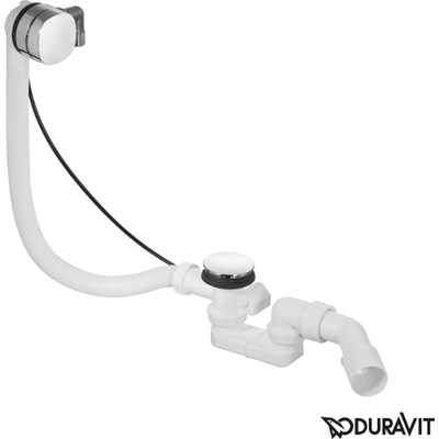 Duravit Quadroval - odpadová a prepadová súprava s napúšťaním D 791222000001000