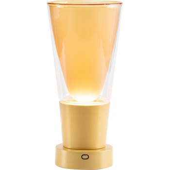 Zafferano Soffio Настолна лампа безжична с функция ваза, кехлибарена (LD1121O04)