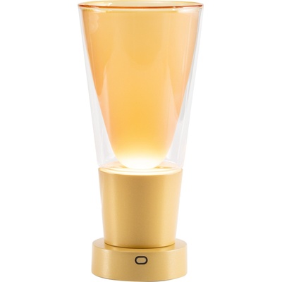 Zafferano Soffio Настолна лампа безжична с функция ваза, кехлибарена (LD1121O04)