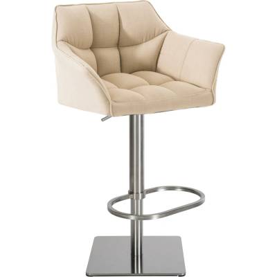 CLP Damas E4 látka Krémová / nerezový rám