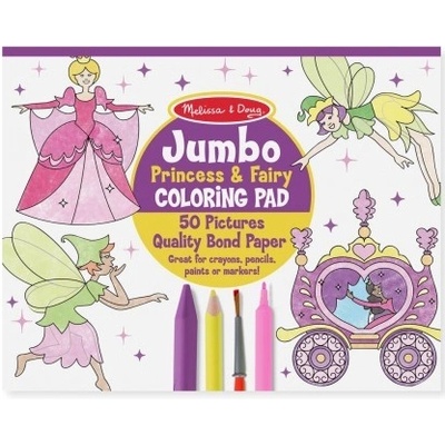 Jumbo detská omaľovánka – Princezné a víly