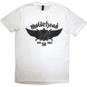 Motörhead 50 Years Wings Badge White L Риза (MHEADTEE82MW03)