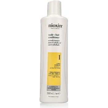 Nioxin System 1 Scalp + Hair Conditioner 300 ml балсам за естествена, небоядисана и нетретирана с химикали коса с леко изтъняване за жени