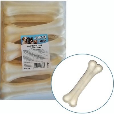 JUKO Snacks Kost buvolí bílá 16,5 cm 10 ks