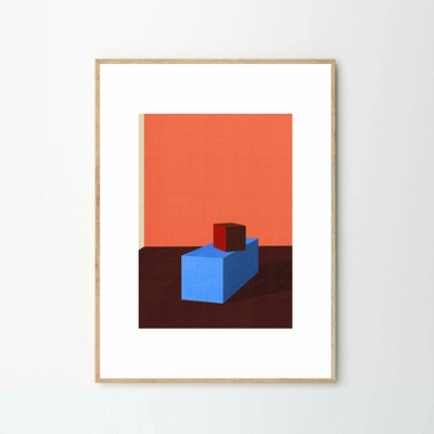 Moikka Plagát Cubes by Teklan 70x100 cm