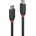 Lindy Кабел Lindy, от USB-C(м) към USB-C(м), 1.5m, 60W, черен (36907)