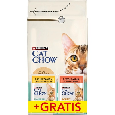 Purina Cat Chow Hairball Control kura 1,5 kg