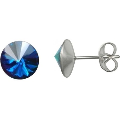 Nubis ocelové náušnice BLUE ZIRCON NZ003-BZ