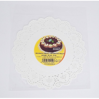V+L mais Krajka Dessert pr.22cm / 8 ks / 2511526 51433