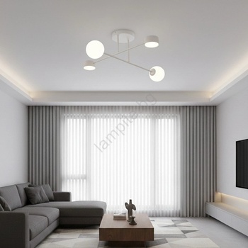 Emibig Плафон HOLON 2xG9/8W/230V + 2xGX53/12W бял (EB0238)