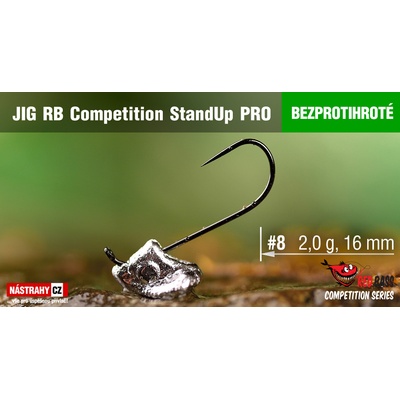 REDBASS Bezprotihrotý Jig RB StandUp Pro Competition vel.8 17mm 2g 5 ks